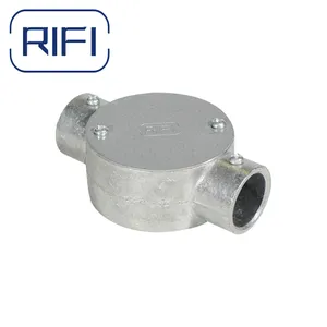 Through Box-2 Way Alumimum Circular Junction Box (Set Screw Type for EMT Conduit)