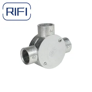 Tee Box -3 Way Alumimum Circular Junction Box (Set Screw Type for EMT Conduit)