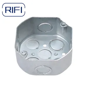 4 Inch Octagon Steel Electrical Conduit Box With Combination Knockout