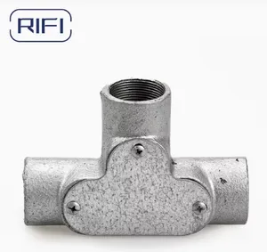 Hot Dipped Galvanized Inspection Tee-Malleable Iron 