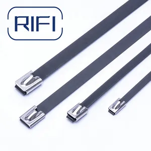 Epoxy Coated Stainless Steel Cable Tie – Ball Lock Type