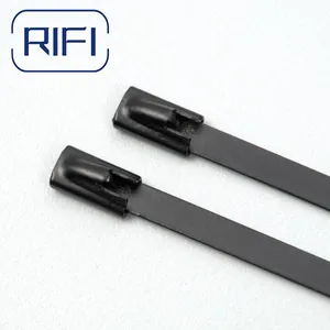 Full PVC Coated Stainless Steel Cable Tie – Ball Self Lock Type