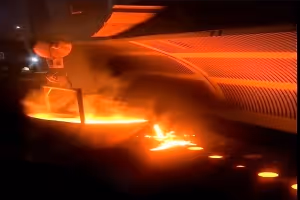 The cast white iron is heated to a high temperature (around 900–950°C) in a controlled environment and then slowly cooled. 