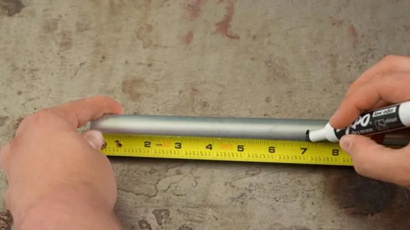 To mark the cut location.