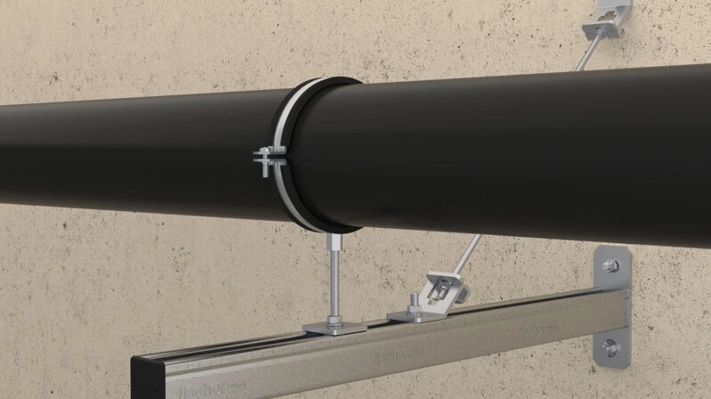 電気 Pipe Hanger and Conduit Clamp Carbon Steel Heavy Duty Pipe Clamp with EPDM