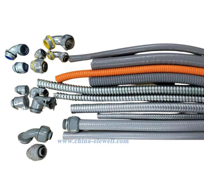 Electrical Flexible Steel Conduit Metallic Galvanized Flex Conduits Electrical Flexible Steel Conduits