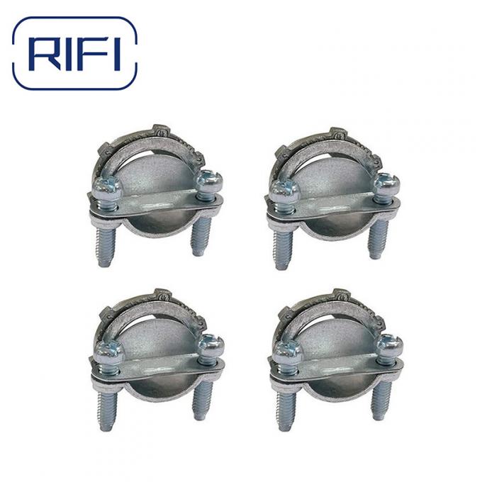 Zinc Die Cast NM Cable Clamp Type Silver 3 / 8 Romex Connector 0