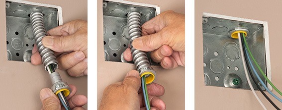 Flex Coupling for Flexible Conduit (FMC) Screw in Type Flexible Conduit Coupling