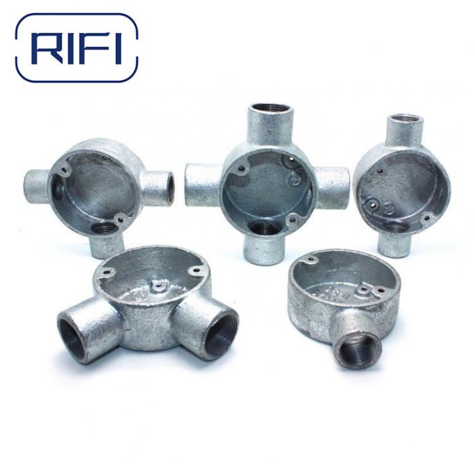 4 Way 20mm 25mm Gi Malleable Iron Junction Box Electrical Metal Enclosure Box