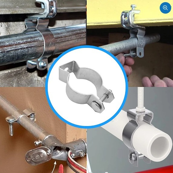 EMT Conduit Fittings Black Conduit Clip Abrazadera Metal Negra Eclipsable 1/2-3/4