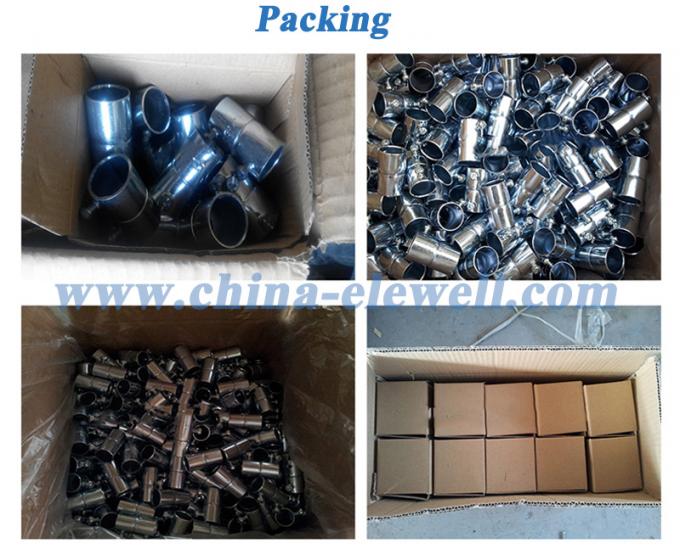 Electrical Metallic Tubing Fittings Steel Galvanized EMT Connector and Coupling