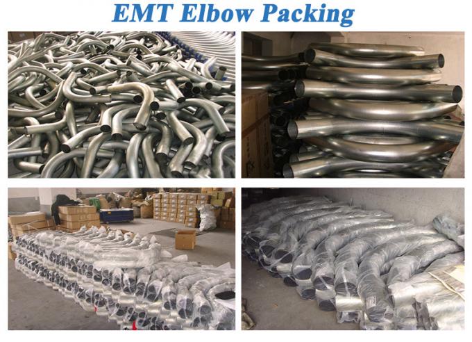 Carbon Steel Galvanized Electrical Metallic Tubing 90 Degree Elbow EMT Fittings 2