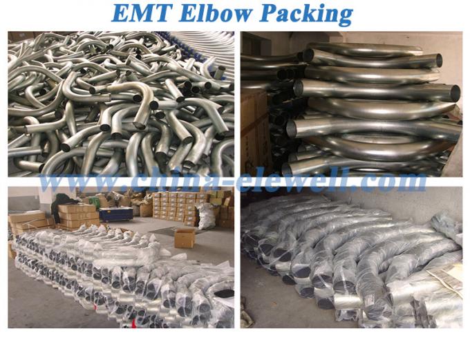 1/2" -4" Galvanized Conduit Fittings Steel Conduit Elbow NPT Threads Rigid Metal Elbow