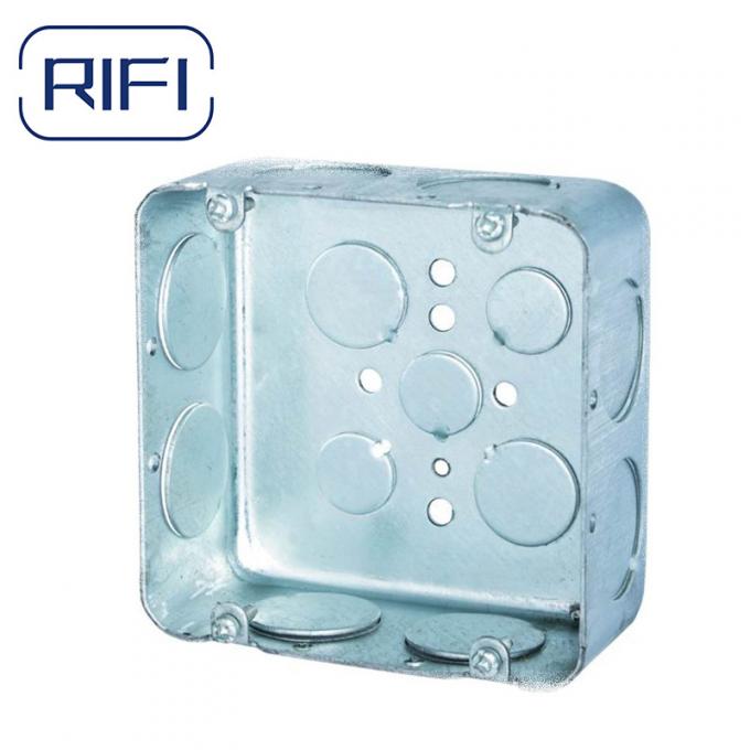 4"*4" Square Galvanized Single Gang Metal 電気 Box Junction Box