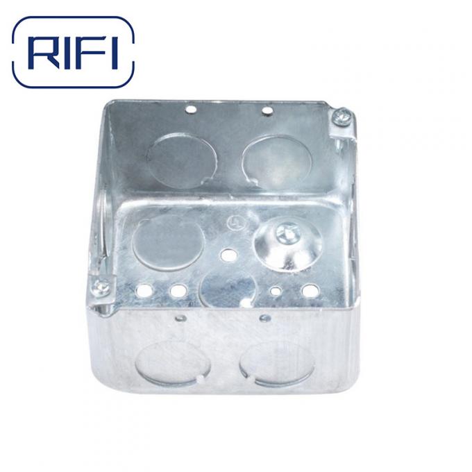 OEM 5x5 Kotak Saluran Listrik Square 2 Gang Metal Kotak Listrik 0