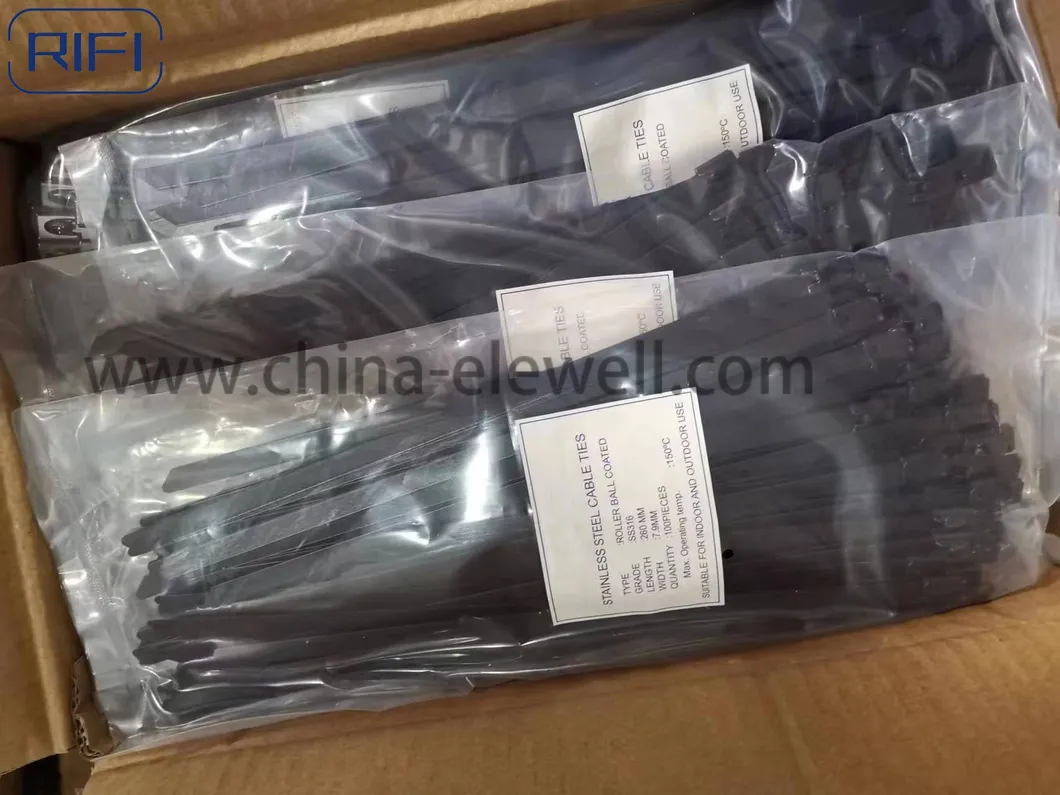 RIFI Full PVC Coated Stainless Steel 316 Cable tie 6