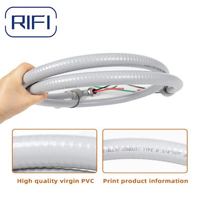Nonmetallic Weatherproof 2 Inch Pvc Conduit Liquid Tight Flexible Grey  UL