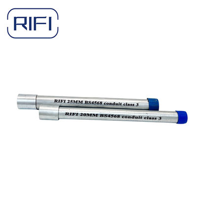 Round GI Conduit Pipe Diameter 20mm Cable Rigid Metal Conduit