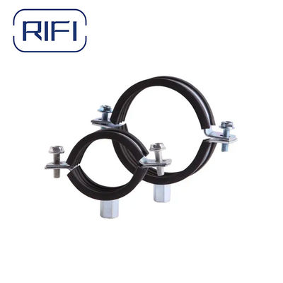 Carbon Steel Electrical Conduit Clamps Heavy Duty Pipe Clamp With EPDM
