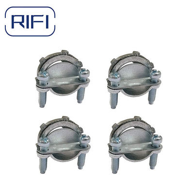 Zinc Die Cast NM Cable Clamp Type Silver 3 / 8 Romex Connector