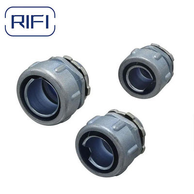 1/2 Inch Flex Conduit To Box DPJ Connector Zinc Die Cast For Wiring