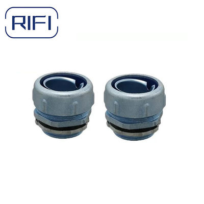 1/2 Inch Flex Conduit To Box DPJ Connector Zinc Die Cast For Wiring
