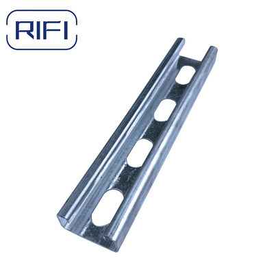 Galvanized Steel Thickness 2mm 41x41 Slotted Channel 10 Ft Ss Unistrut Channel