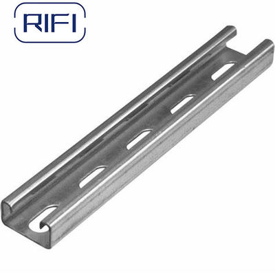 Galvanized Steel Thickness 2mm 41x41 Slotted Channel 10 Ft Ss Unistrut Channel