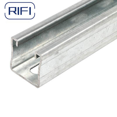 1.5mm Strut Channel And Fittings Slotted C Galvanized Steel Strut Channel