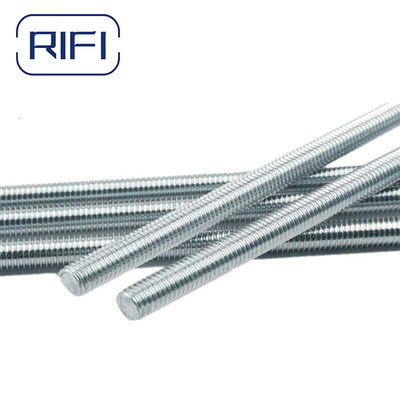 DIN975 Low Carbon Steel Thread Rod Full Blue White Zinc 2 Meters 4.8 Grade