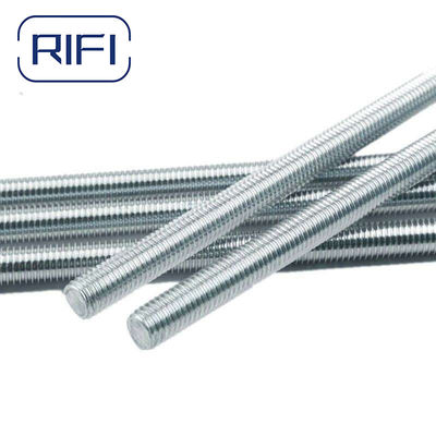 DIN975 Low Carbon Steel Thread Rod Full Blue White Zinc 2 Meters 4.8 Grade