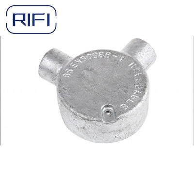 32mm Angle Circular Junction Box Electrical For BS4568 Conduit