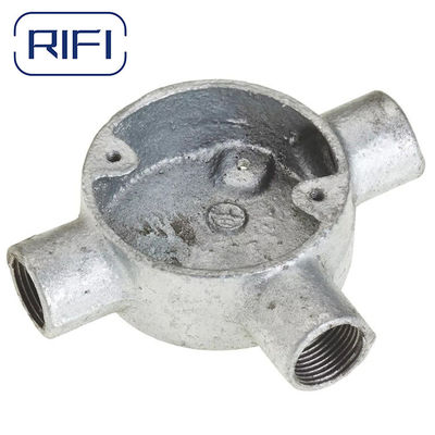 BS4568 Circular Junction Box 3 Way Electrical Conduit Fittings