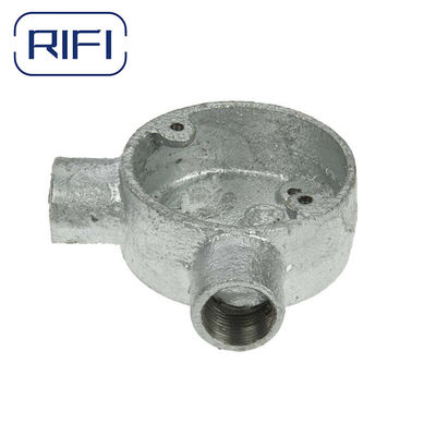 BS4568 Circular Junction Box 3 Way Electrical Conduit Fittings