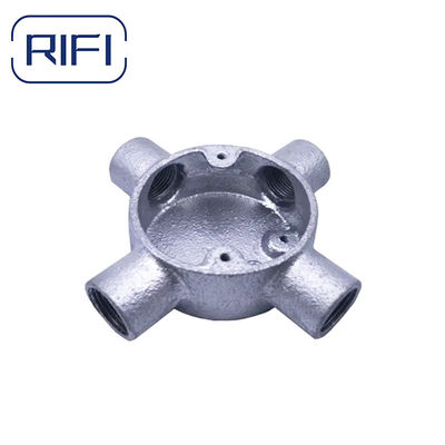 GI Circular Junction Box 4 Way Malleable Iron Electrical Metal Enclosure Box