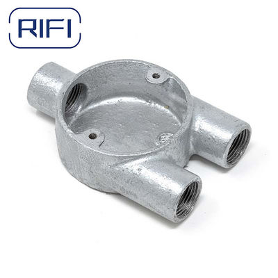 Malleable BS31/4568 Three Way Circular Junction Box 25mm Electrical Round Box