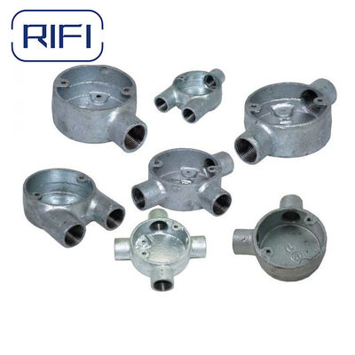 Galvanized 4 Way Circular Box