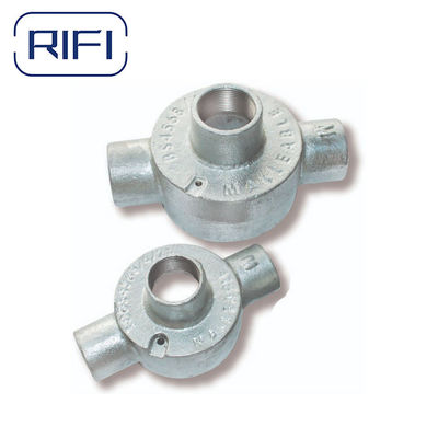 OEM Galvanized Steel Pipe Fittings For Construction Malleable Iron Junction Box