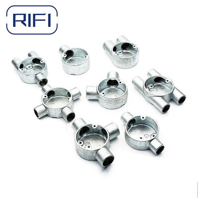 Hot Dipped Galvanized Circular Junction Box OEM Electrical Conduit Box