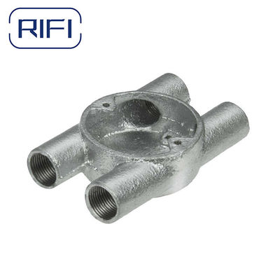Conduit 20mm Terminal Box 1 Way Malleable Iron Hot Dip Galvanized Finish
