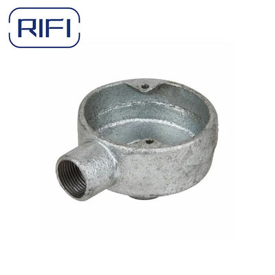 1 Hole 20mm Knockout Circular Junction Box Conduit Loop In Box