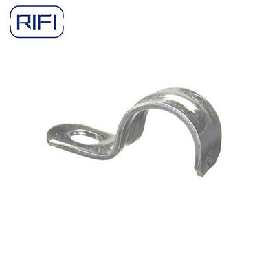 Silver EMT Conduit Fittings 3/4" EMT One Hole Strap Galvanised