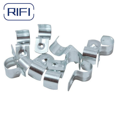 Silver EMT Conduit Fittings 3/4" EMT One Hole Strap Galvanised