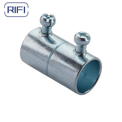 Steel Electrical EMT Conduit Fittings 1 / 2 Inch Set Screw Coupling
