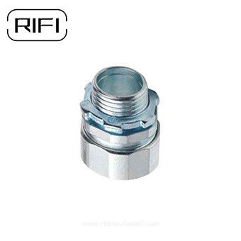 Galvanised Metal IMC Conduit Fittings Electrical Connector Compression Type