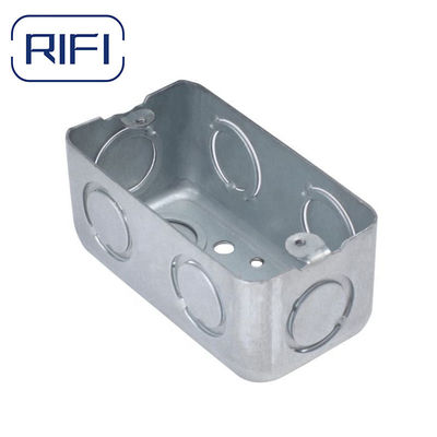 4"x2" Rectangular Junction Box Metal For Surface Mounted Wiring