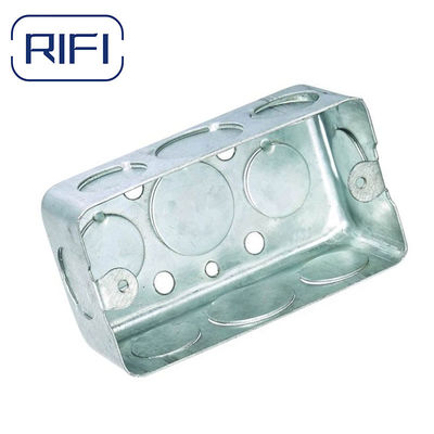 4"x2" Rectangular Junction Box Metal For Surface Mounted Wiring