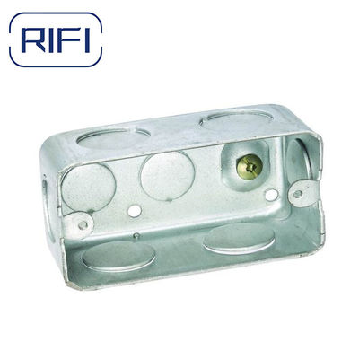 4"x2" Rectangular Junction Box Metal For Surface Mounted Wiring