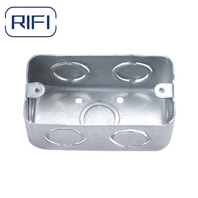 4"x2" Rectangular Junction Box Metal For Surface Mounted Wiring