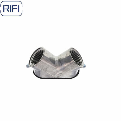 Silver EMT Conduit Fittings 1 Inch Metal Electrical EMT Pull  Elbow